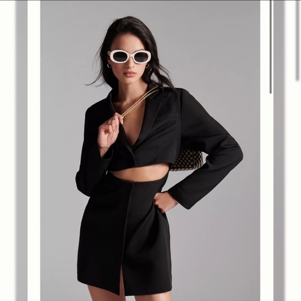 Mare Mare x Anthropologie NWT Blazer Mini Dress Black